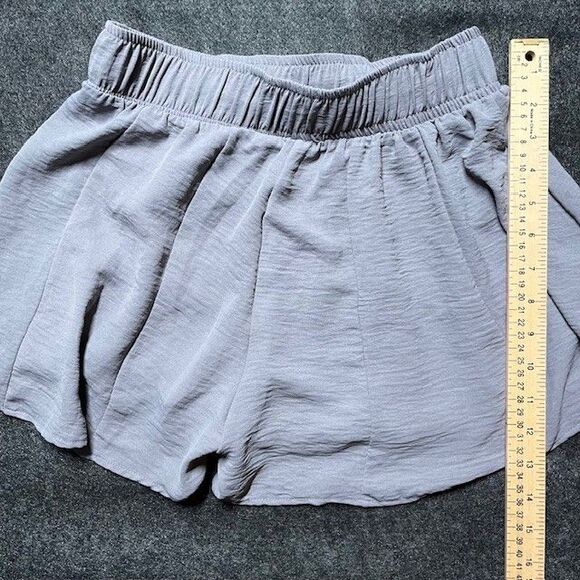 Revival Gray Drawstring Waist Flowy‎ Shorts Casual Comfy Womens - Picture 3 of 3